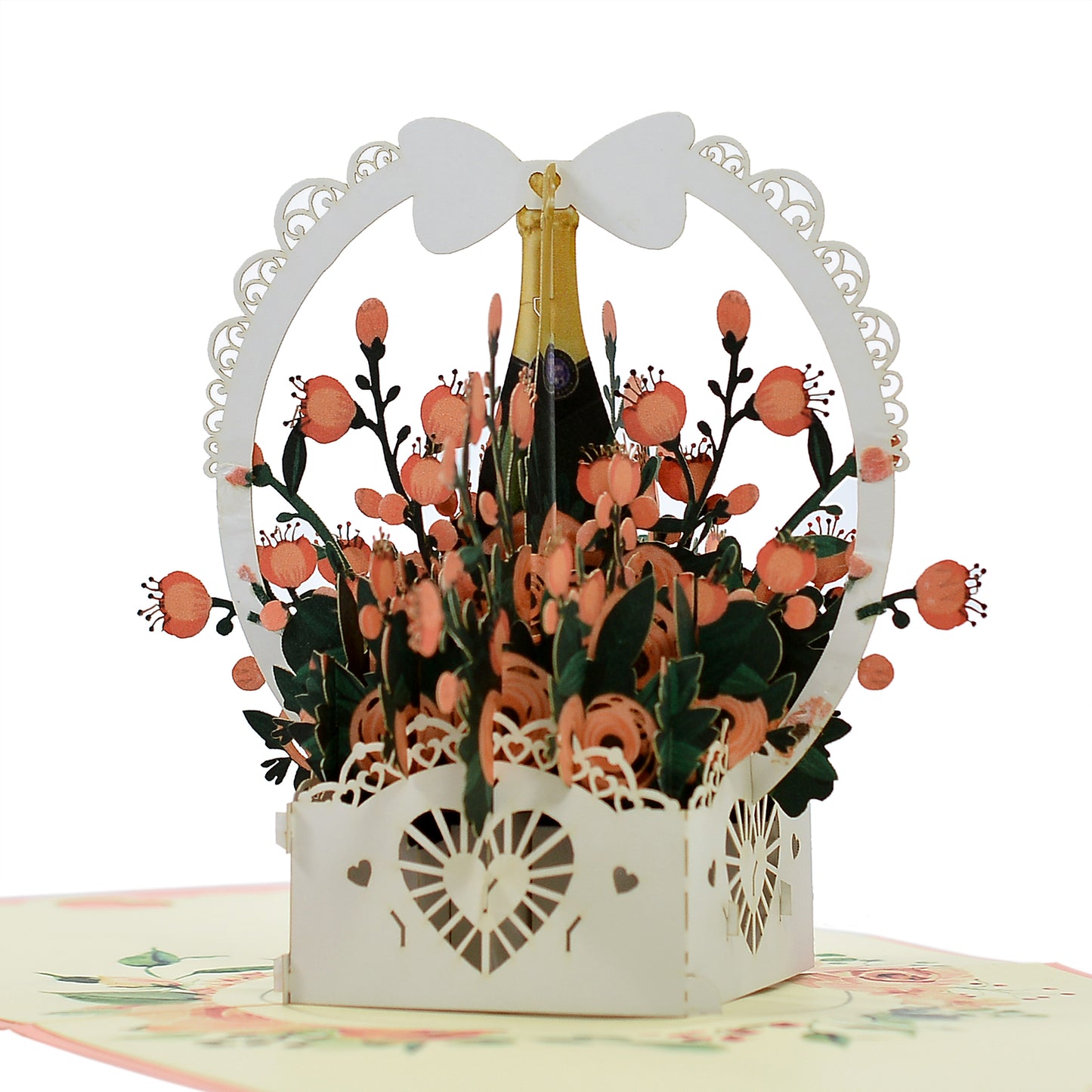 Rose Basket Pop Up Cards
