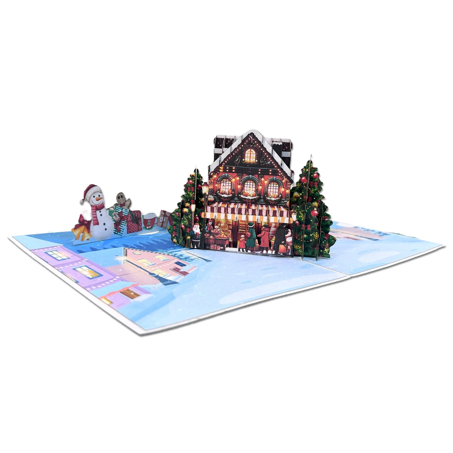 Winter Holiday Spirit Xmas Pop-Up Card
