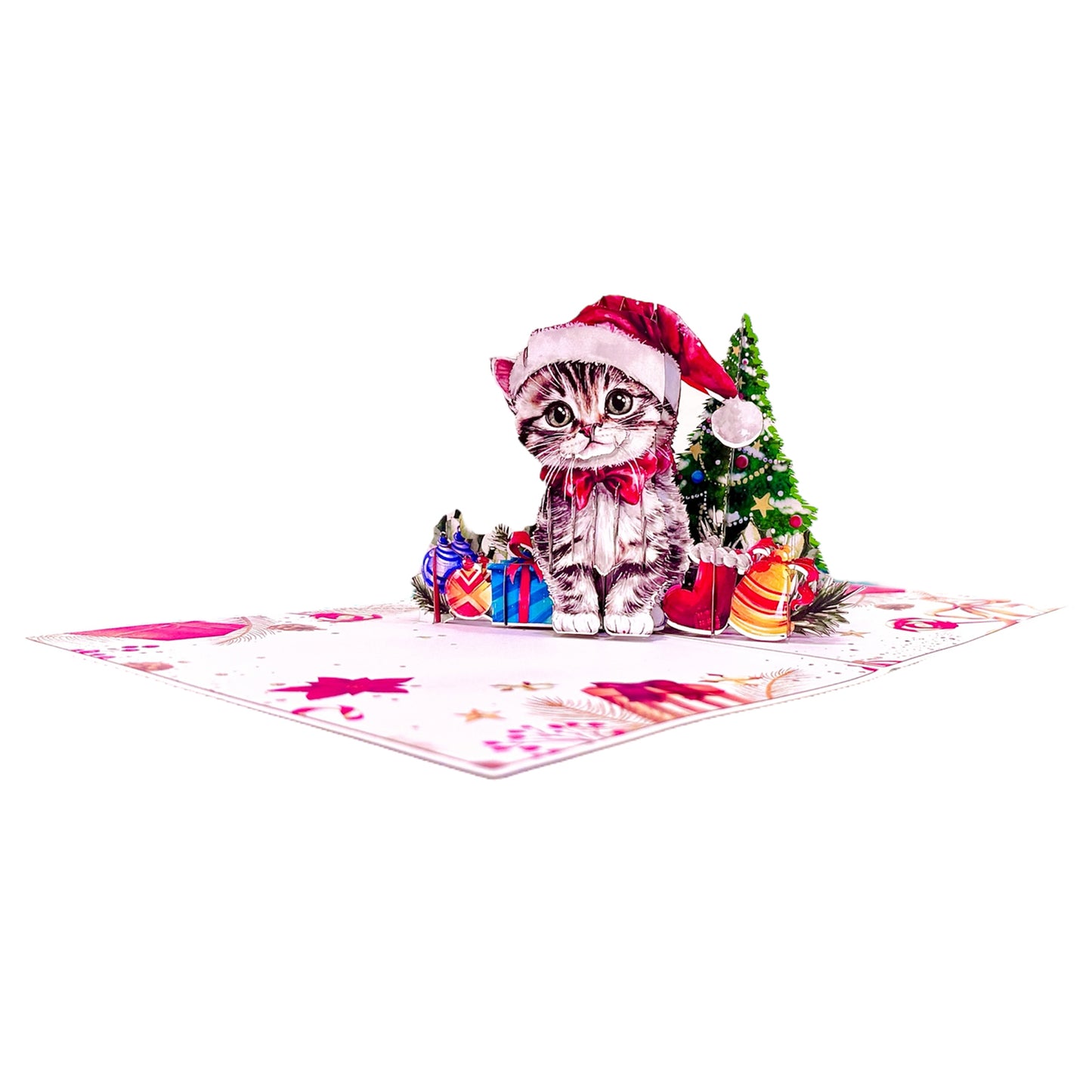 Xmas Cat Pop-Up Card