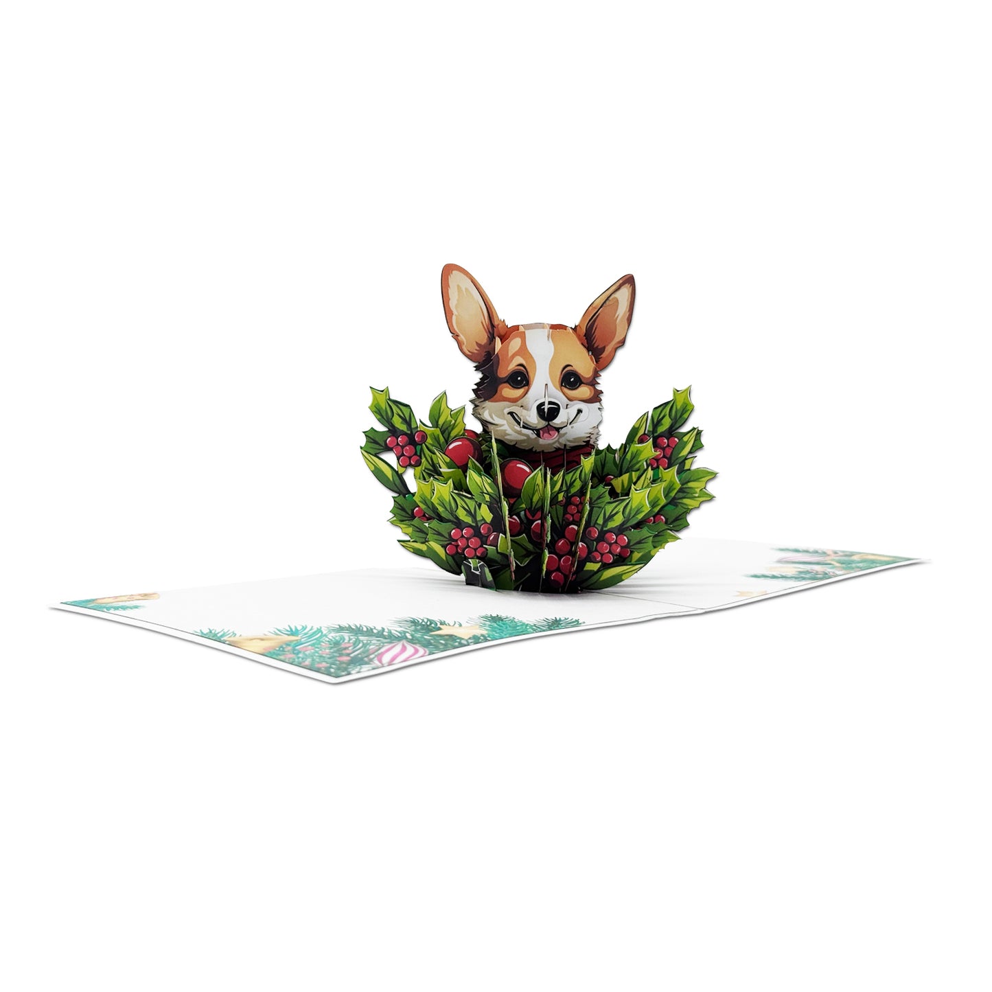 Xmas Corgi Pop-Up Card