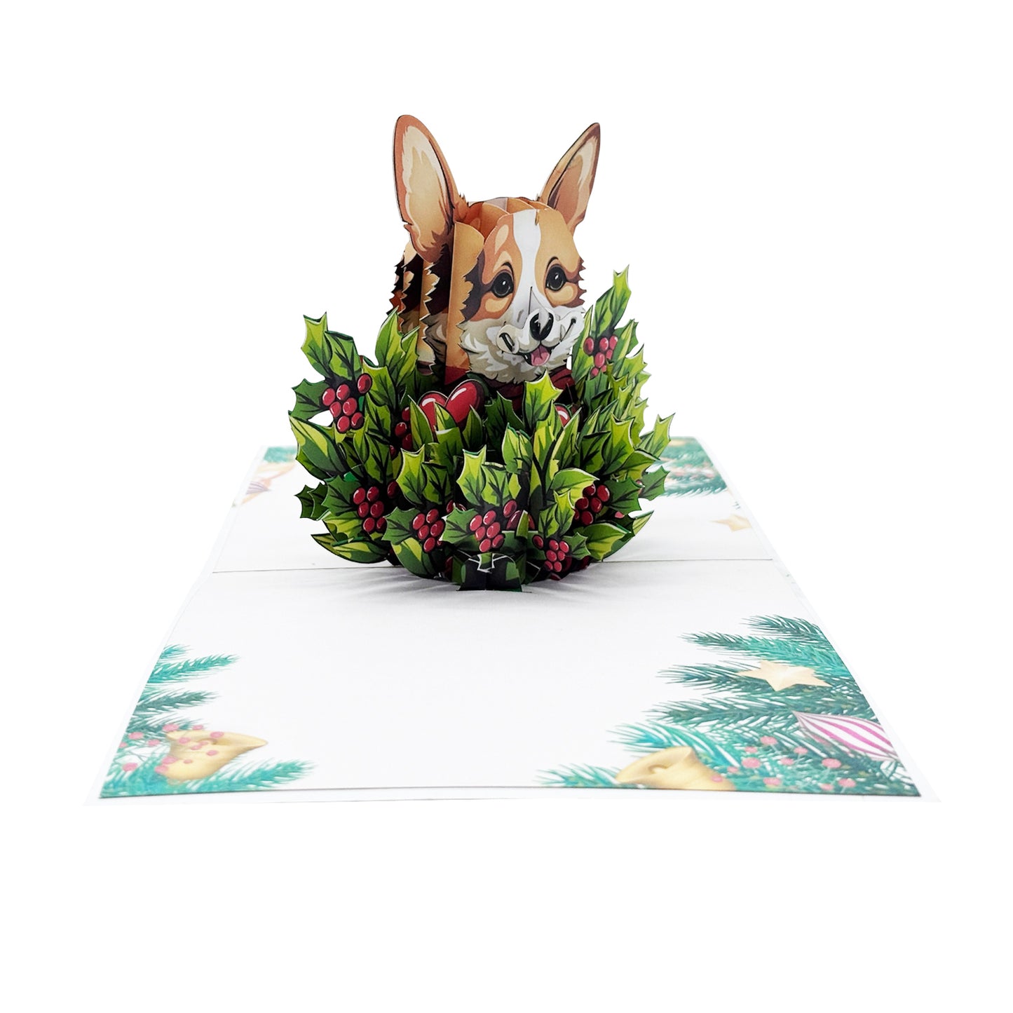 Xmas Corgi Pop-Up Card