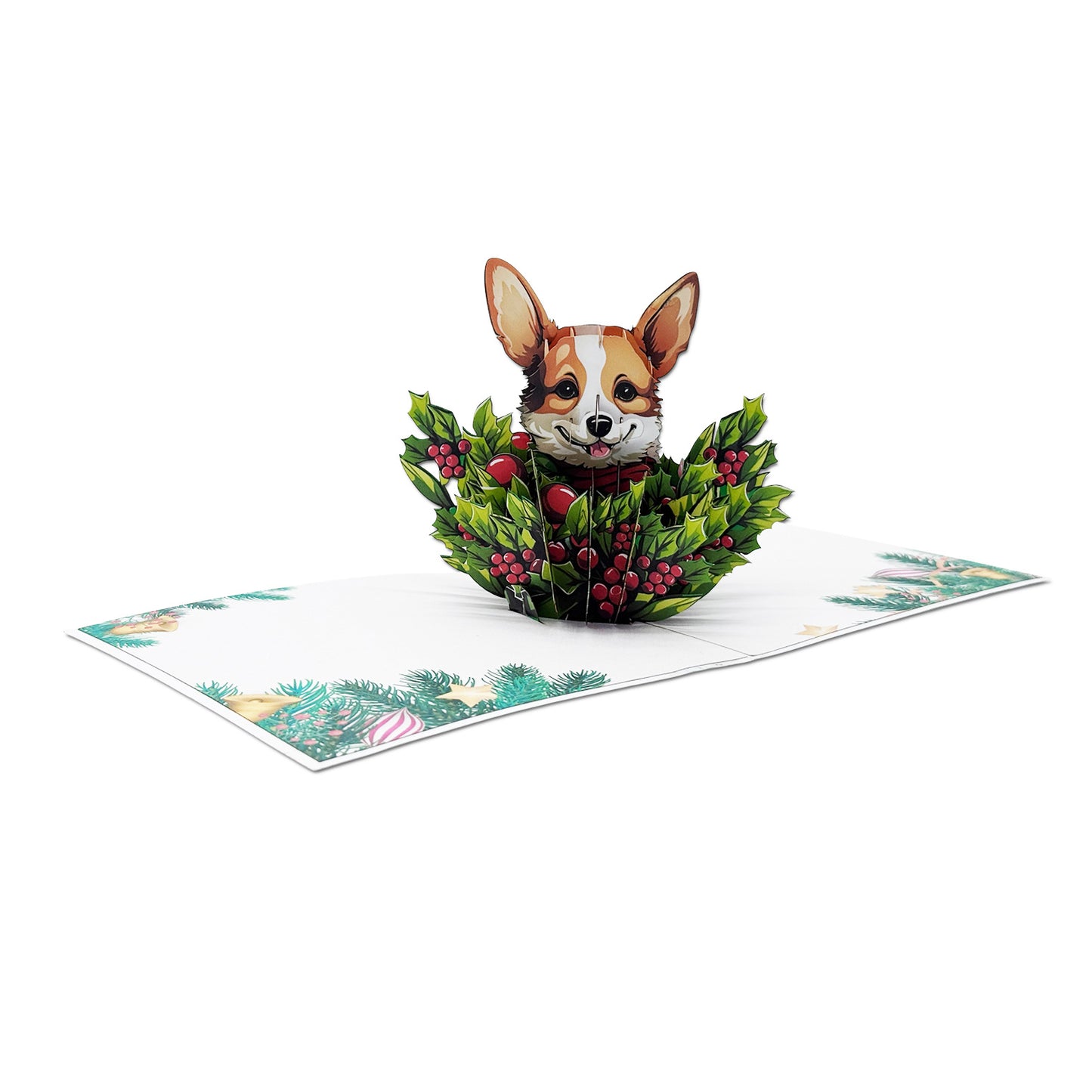 Xmas Corgi Pop-Up Card