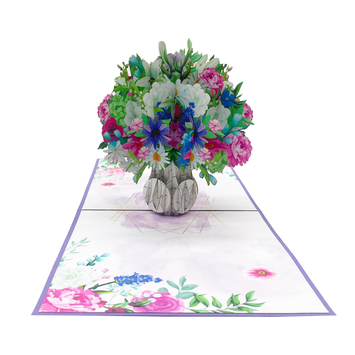 Wildflowers Bouquet Pop Up Card