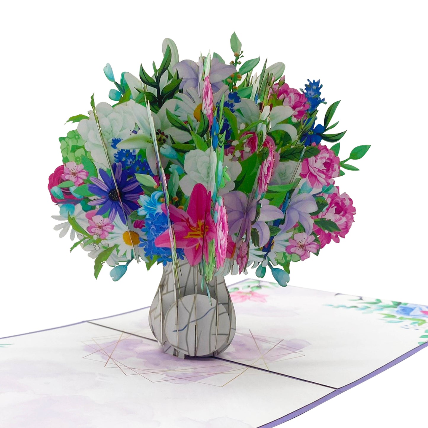 Wildflowers Bouquet Pop Up Card