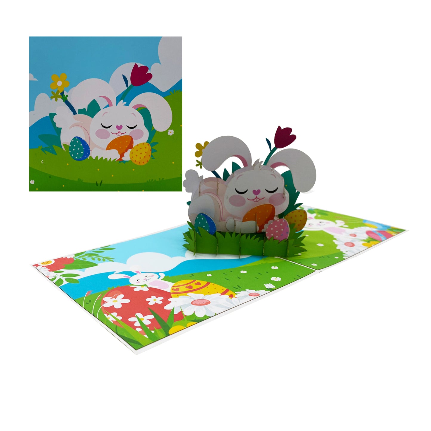 Bunny Easter Pop Up Card