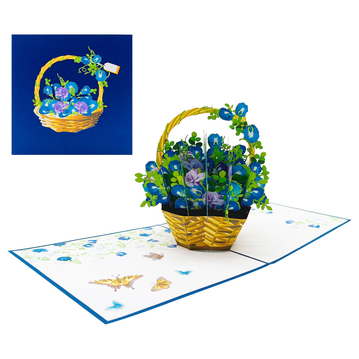 Butterfly Pea Pop Up Card