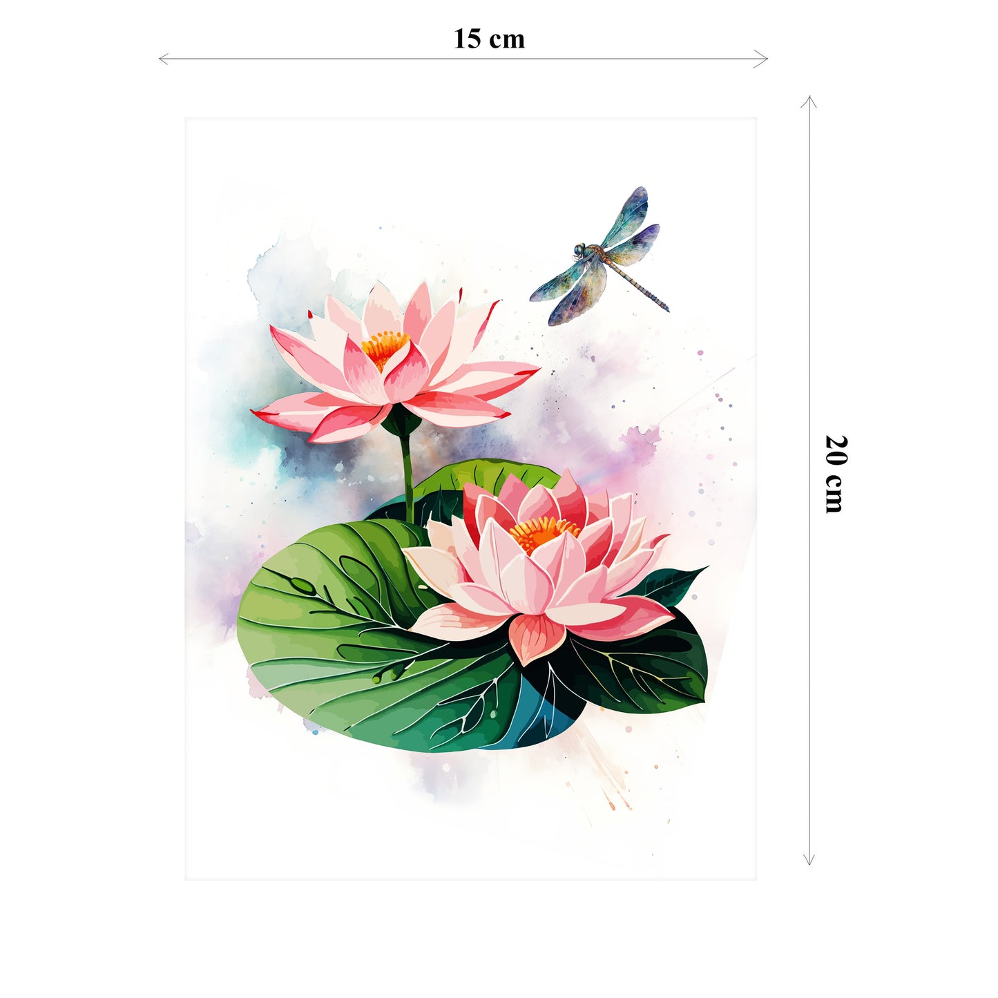 Lotus Dragonfly Pop Up Card