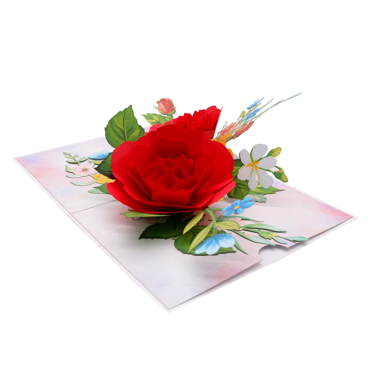 Red Roses Pop-Up Card
