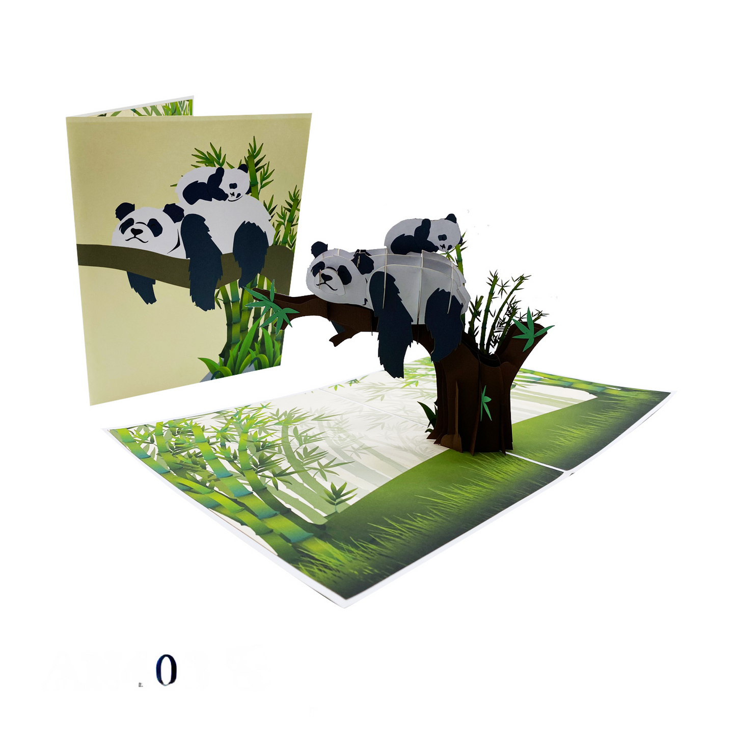 Family Panda Pop Up Cards