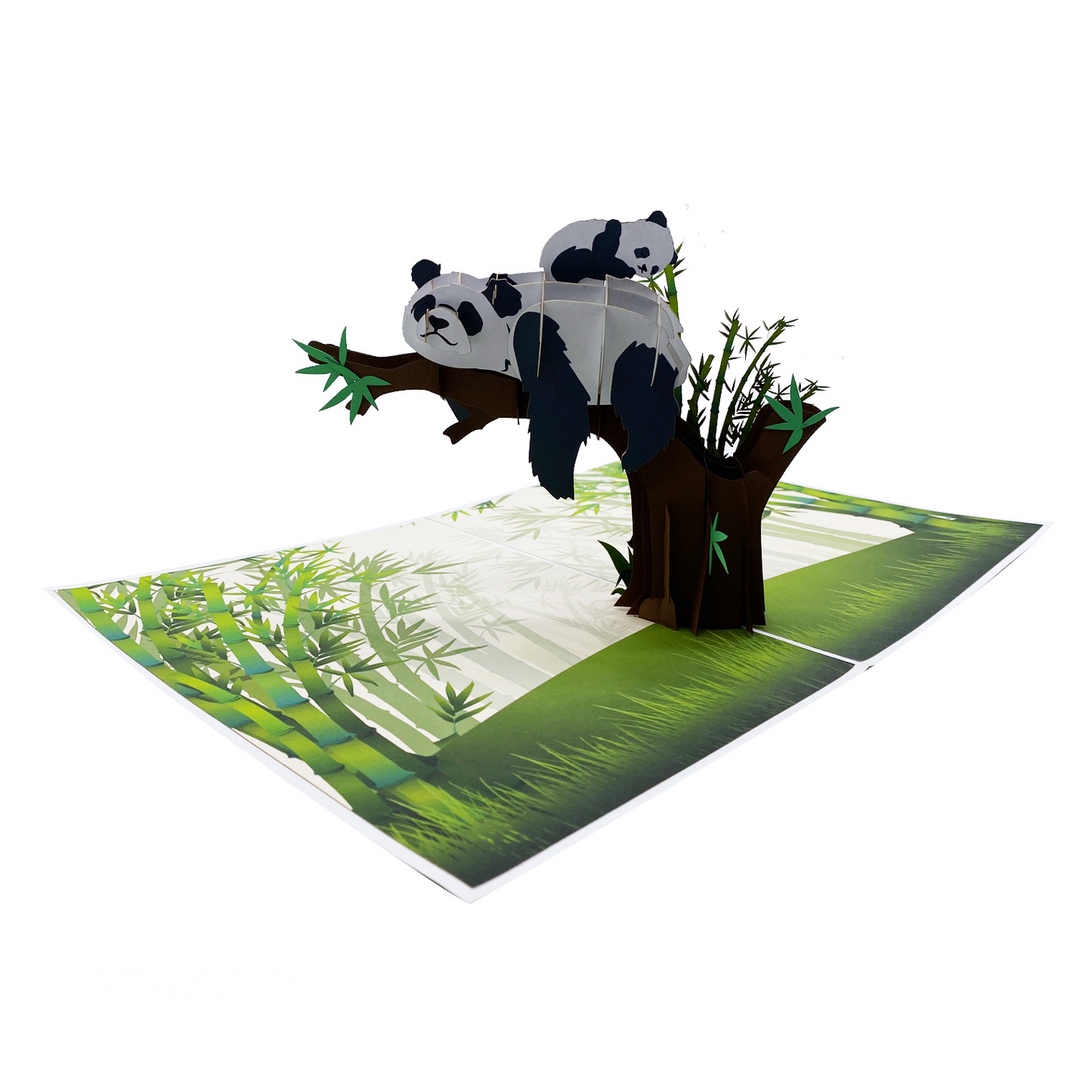 Family Panda Pop Up Cards