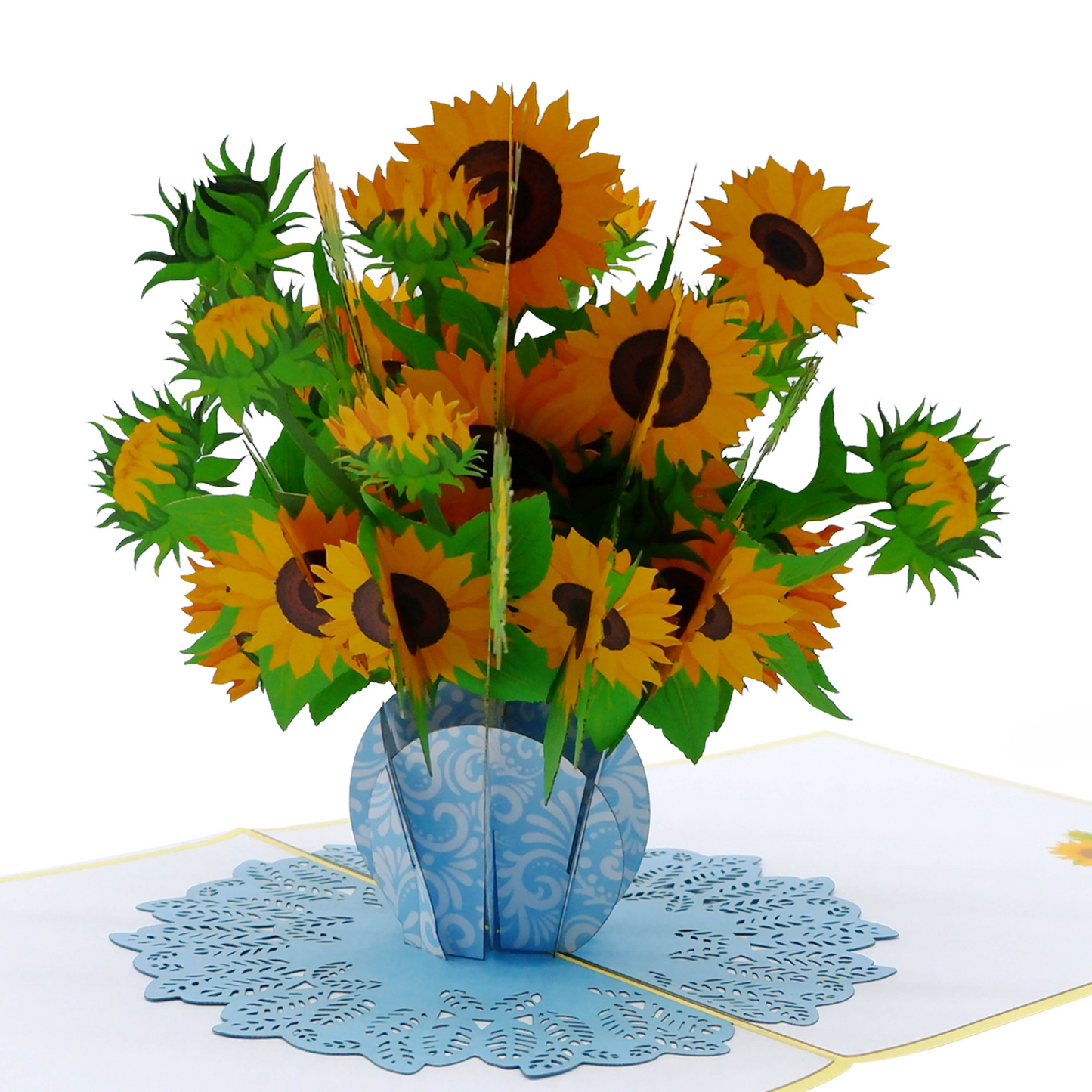 Sunflowers vase Pop Up Cards