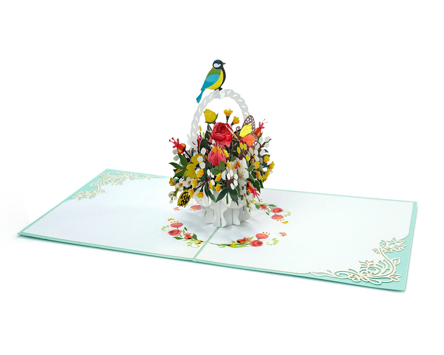 Flower Basket Pop Up Cards