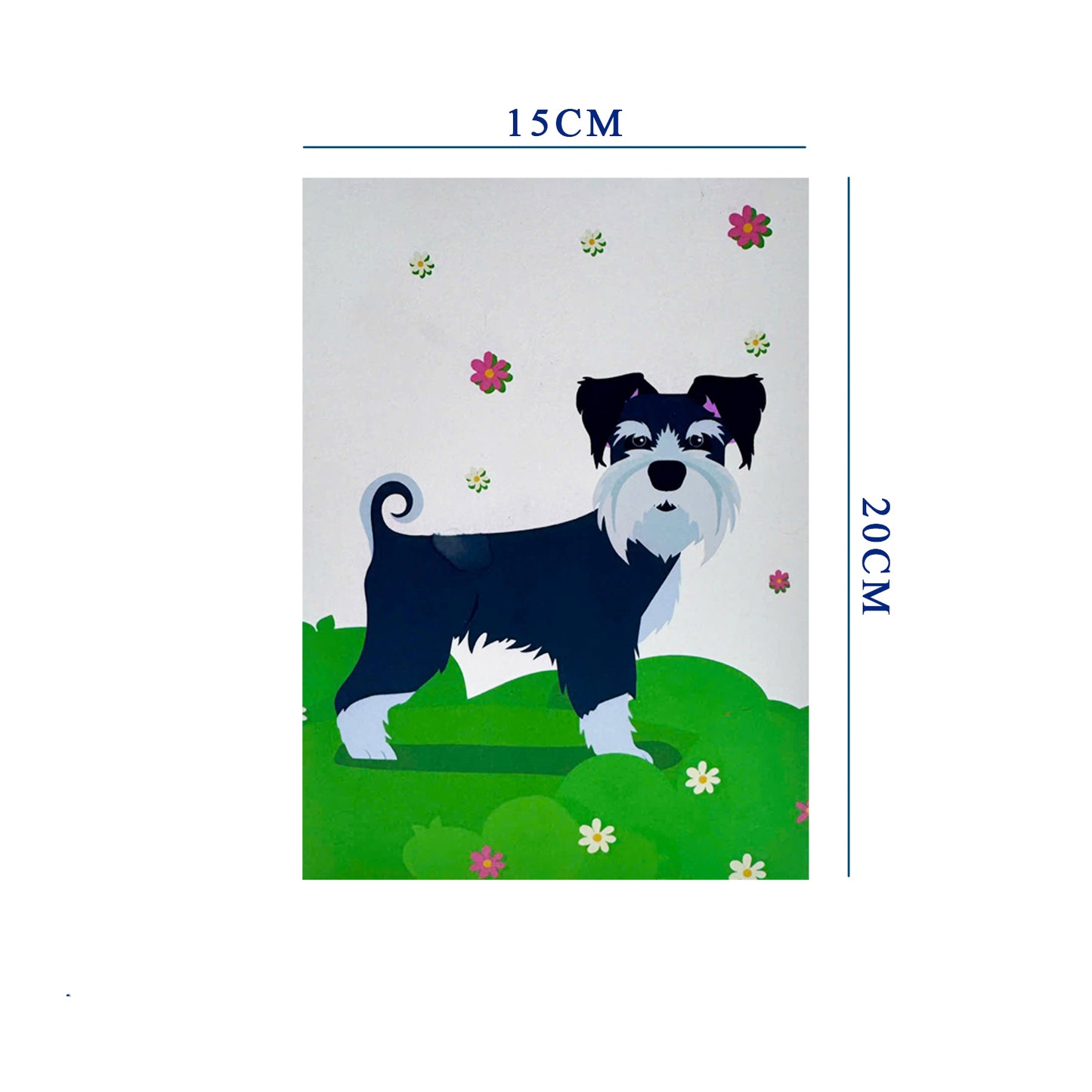 Schnauzer Pop Up Card