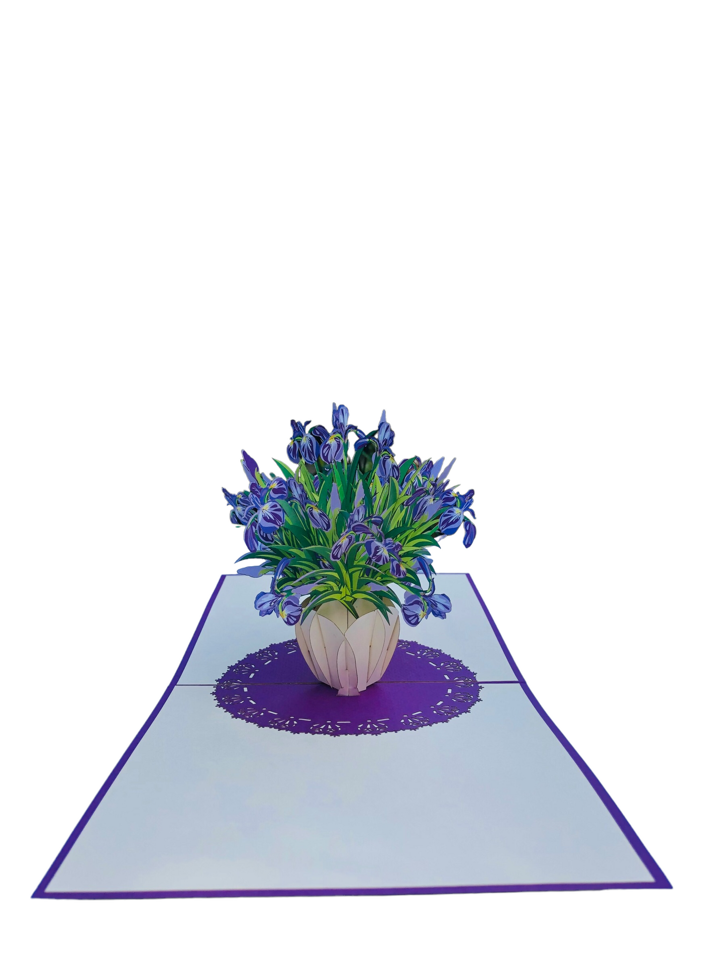 Iris Flowers Pop Up Card Pop Up Cards