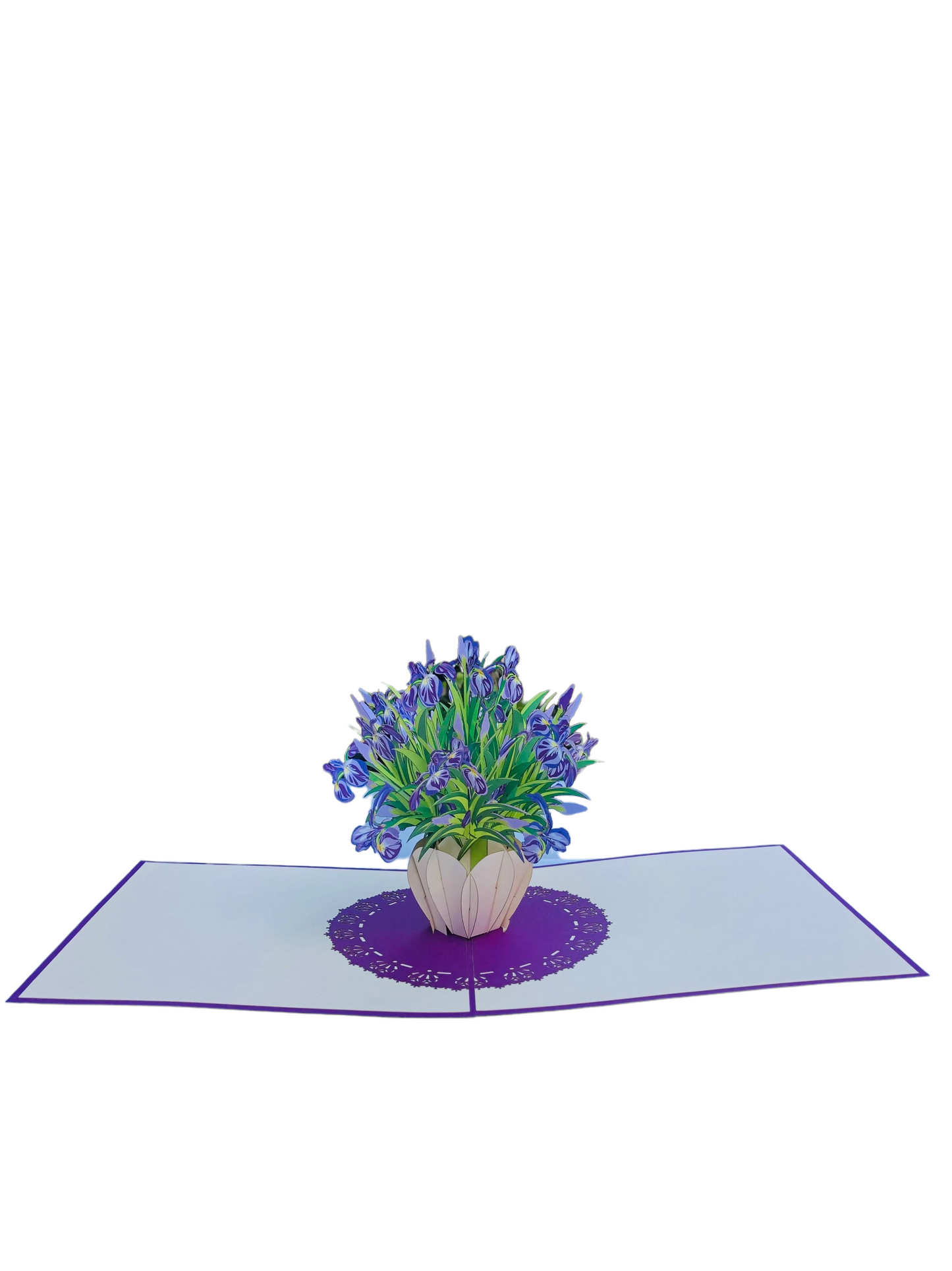 Iris Flowers Pop Up Card Pop Up Cards