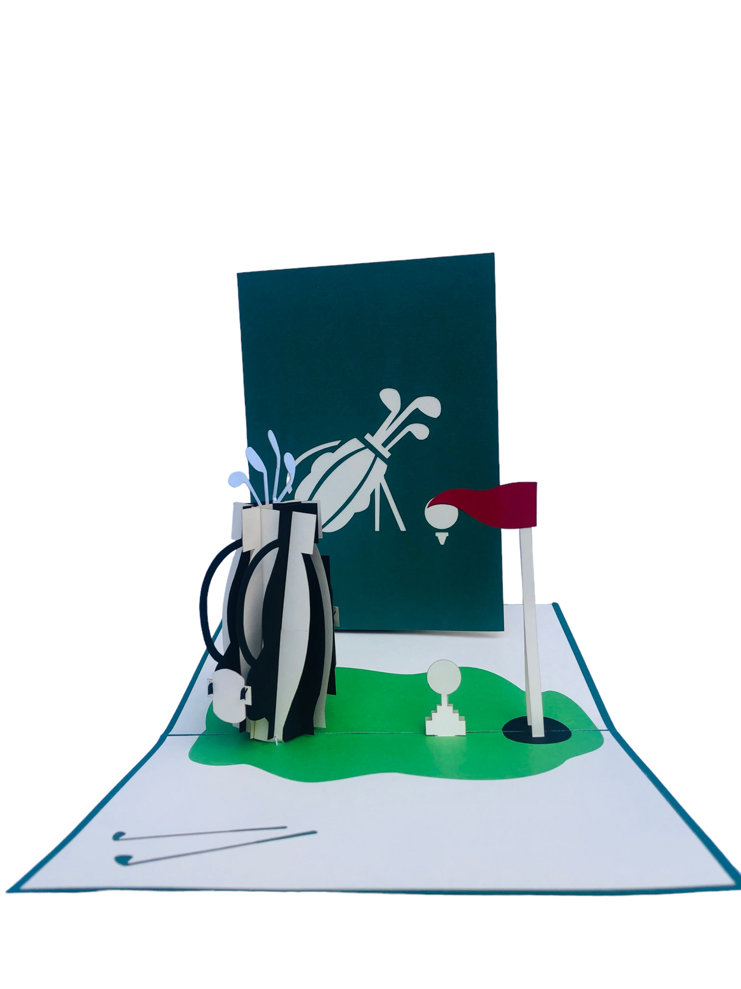 Golf Couple Pop Up Cards