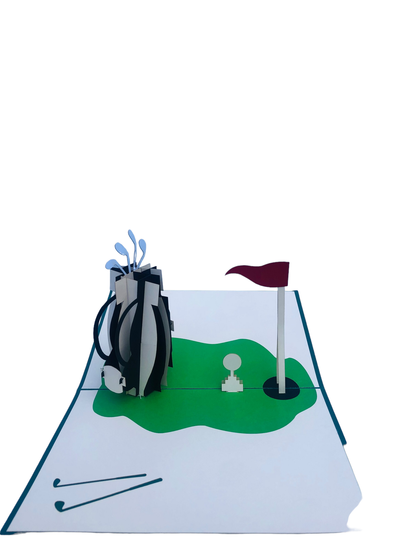 Golf Couple Pop Up Cards