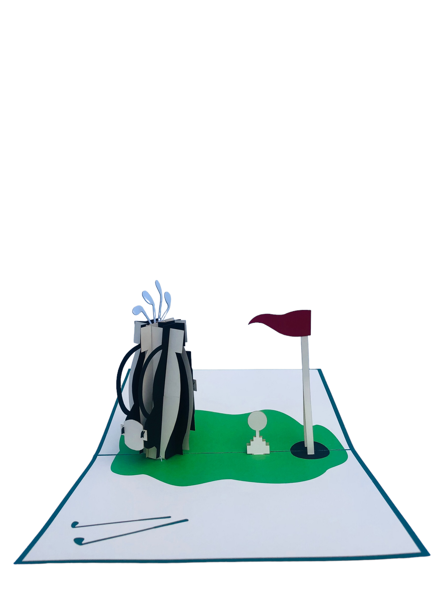 Golf Couple Pop Up Cards