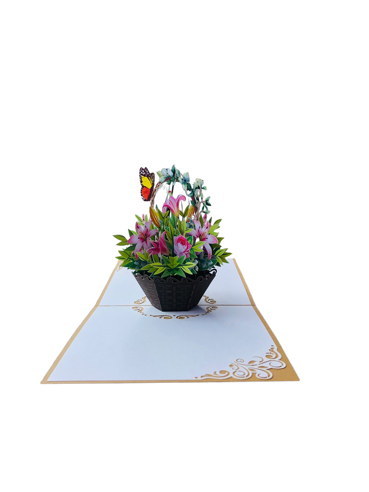 Lily Basket Pop Up Cards