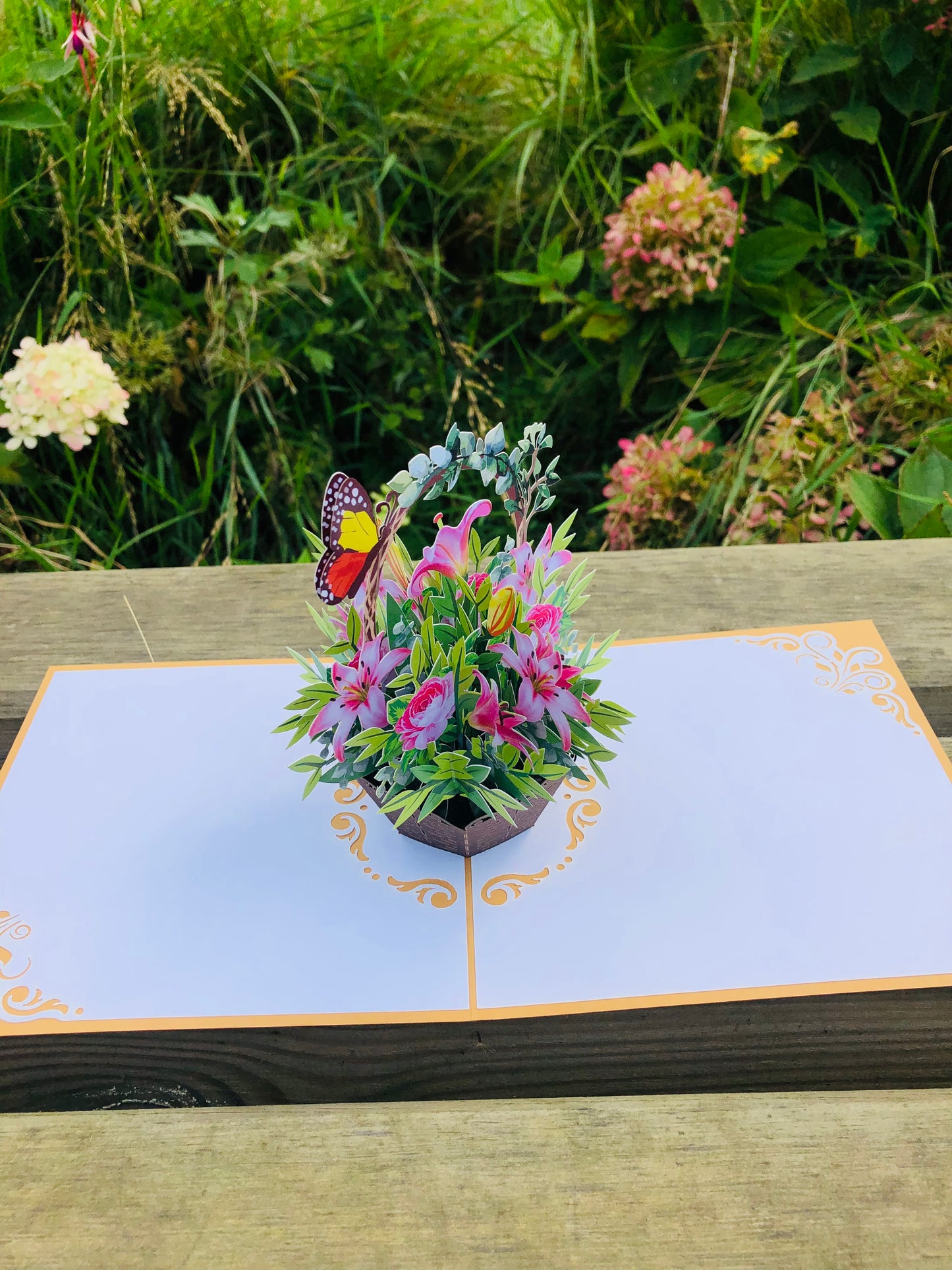 Lily Basket Pop Up Cards