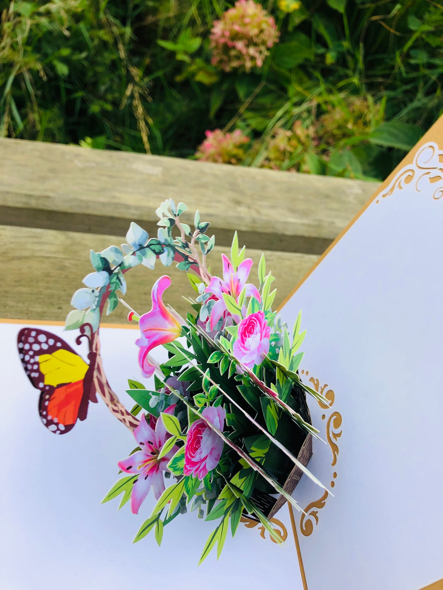 Lily Basket Pop Up Cards