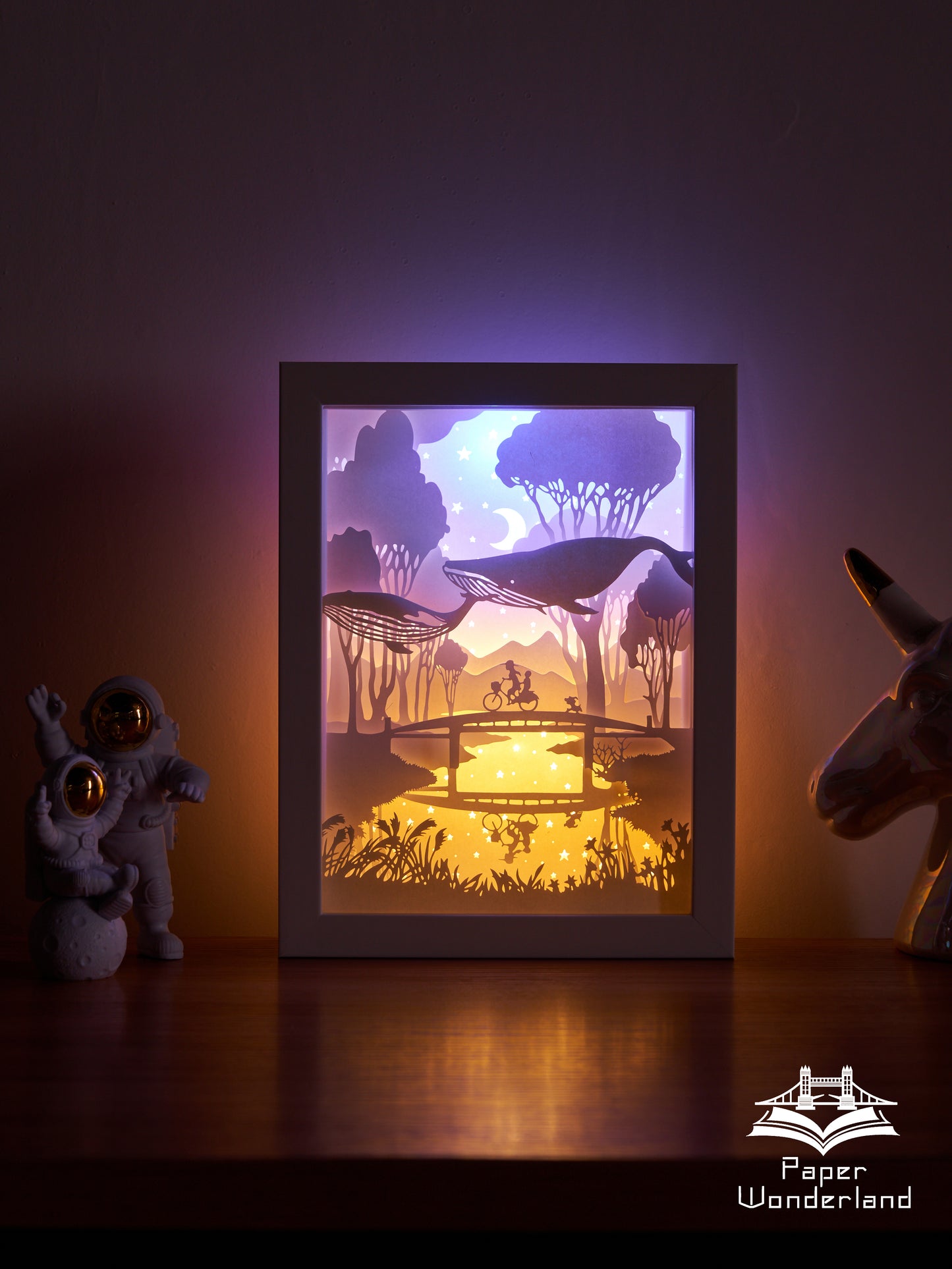 Paper Cut Light Box Paper Carving Light Box -Childhood Memories