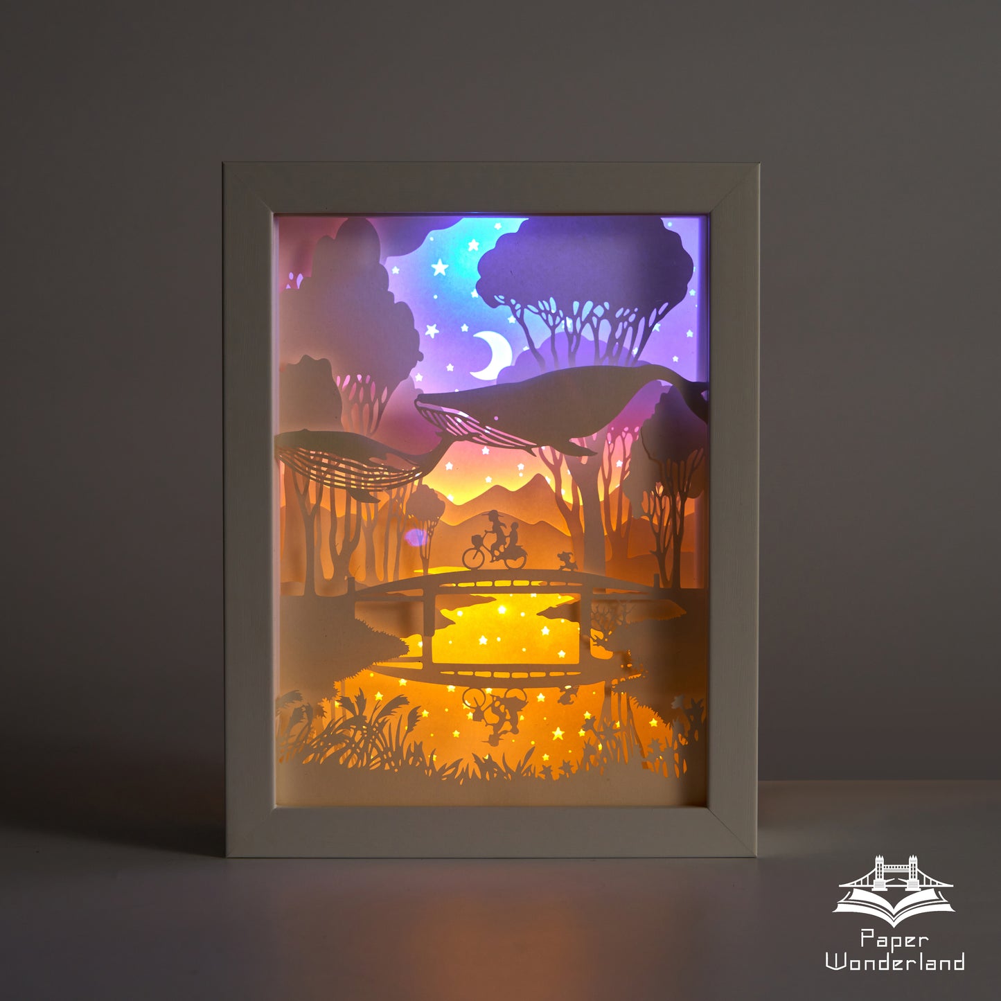 Paper Cut Light Box Paper Carving Light Box -Childhood Memories
