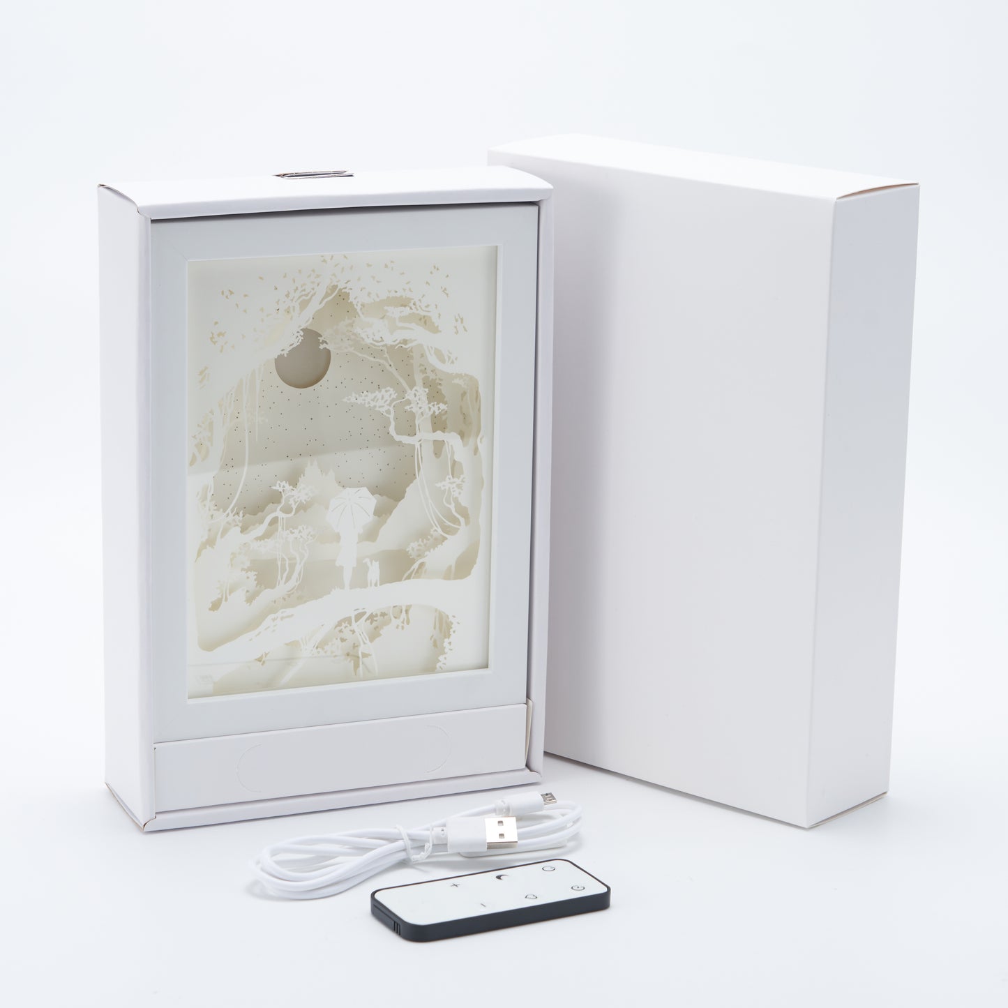 Paper Cut Light Box Paper Carving Light Box -Umbrella