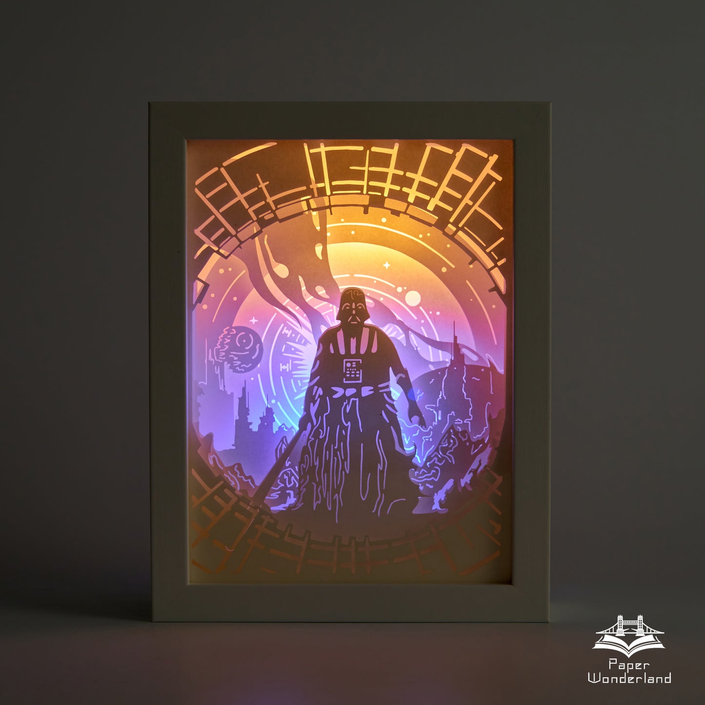 Paper Cut Light Box Paper Carving Light Box -star