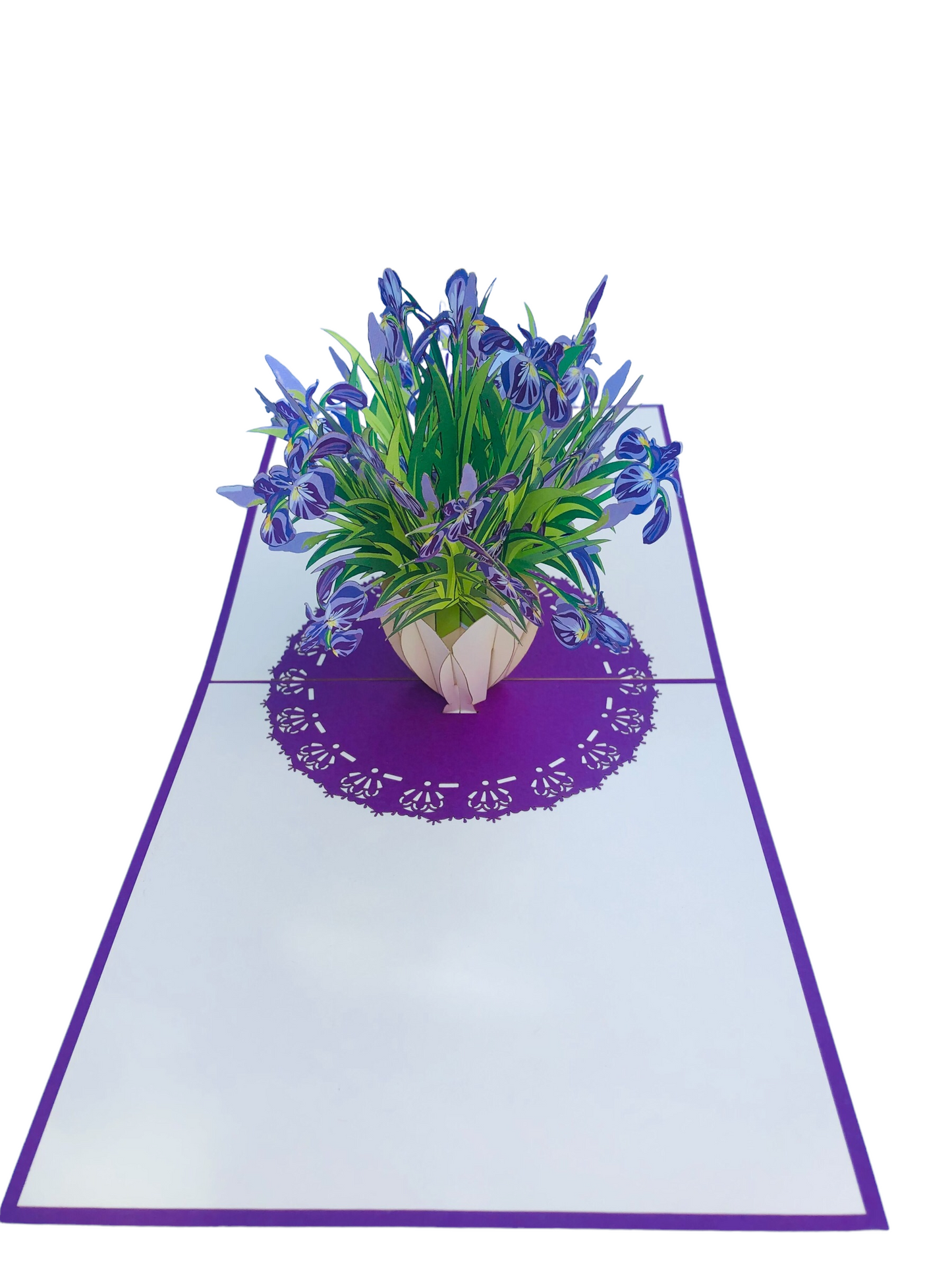 Iris Flowers Pop Up Card Pop Up Cards