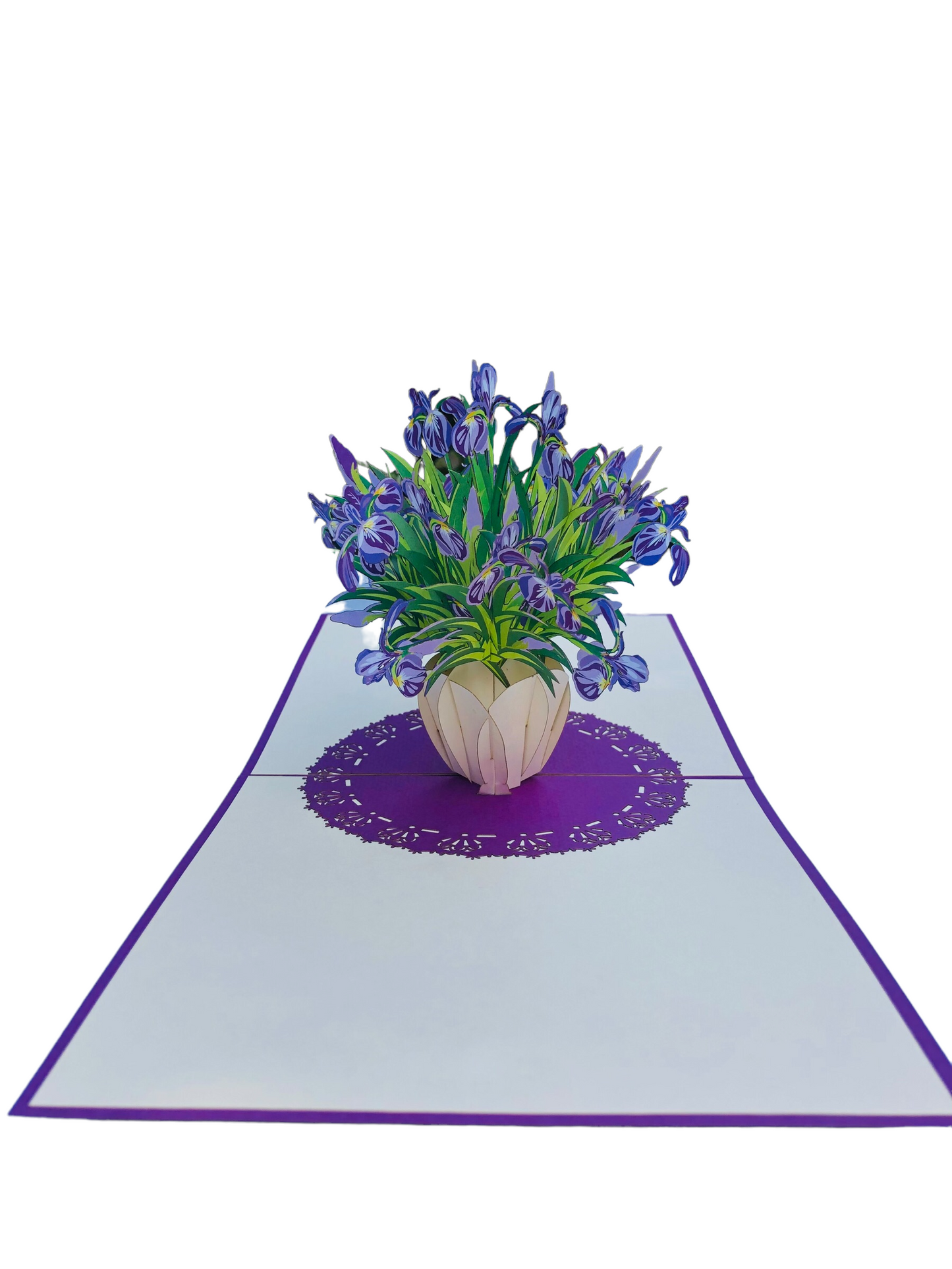 Iris Flowers Pop Up Card Pop Up Cards