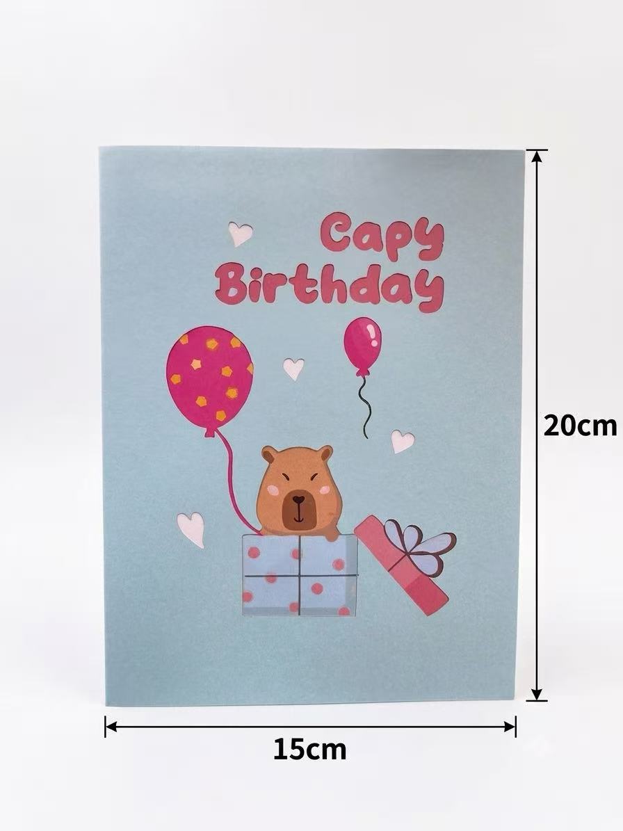 Capy Birthday Pop Up Card