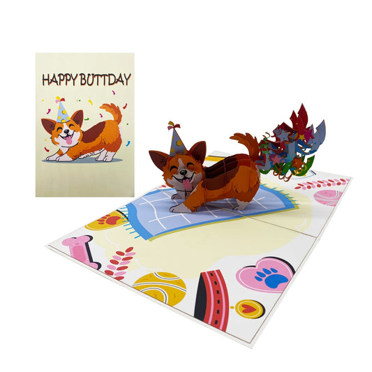 Funny Dog Birthday Pop Up Cards