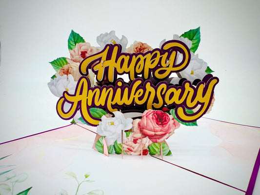 Happy Anniversary  Pop Up Card