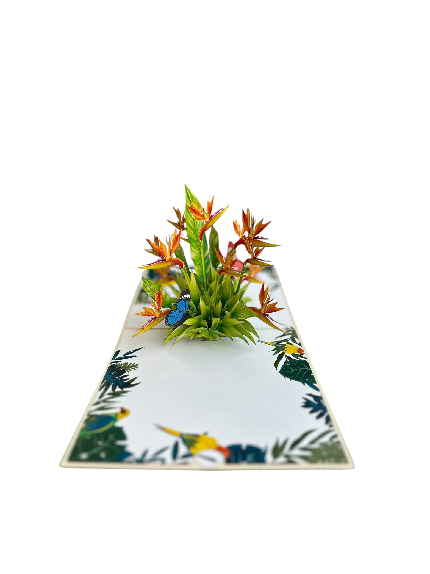 Bird Of Paradise Flowers Pop Up Card