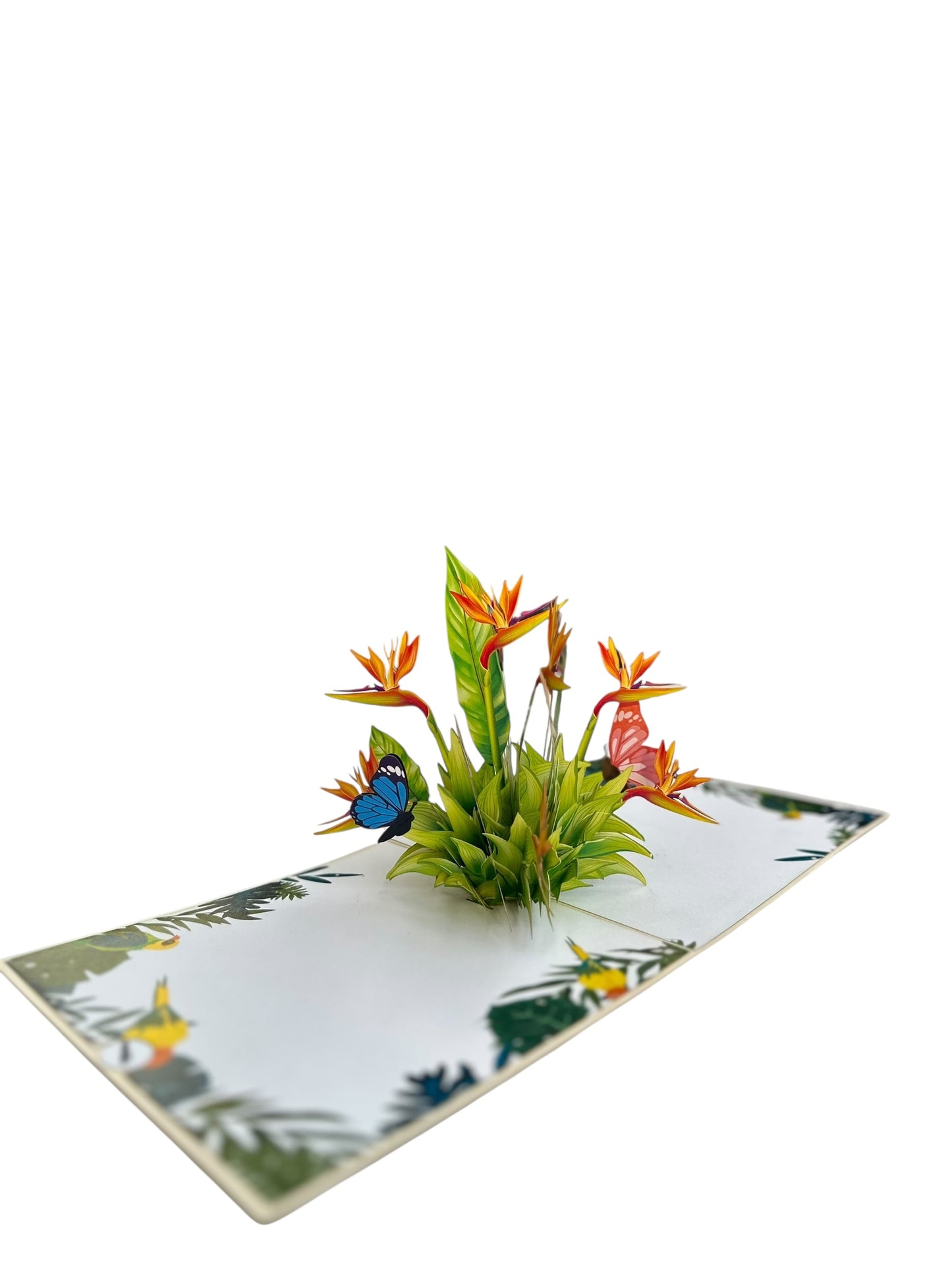 Bird Of Paradise Flowers Pop Up Card