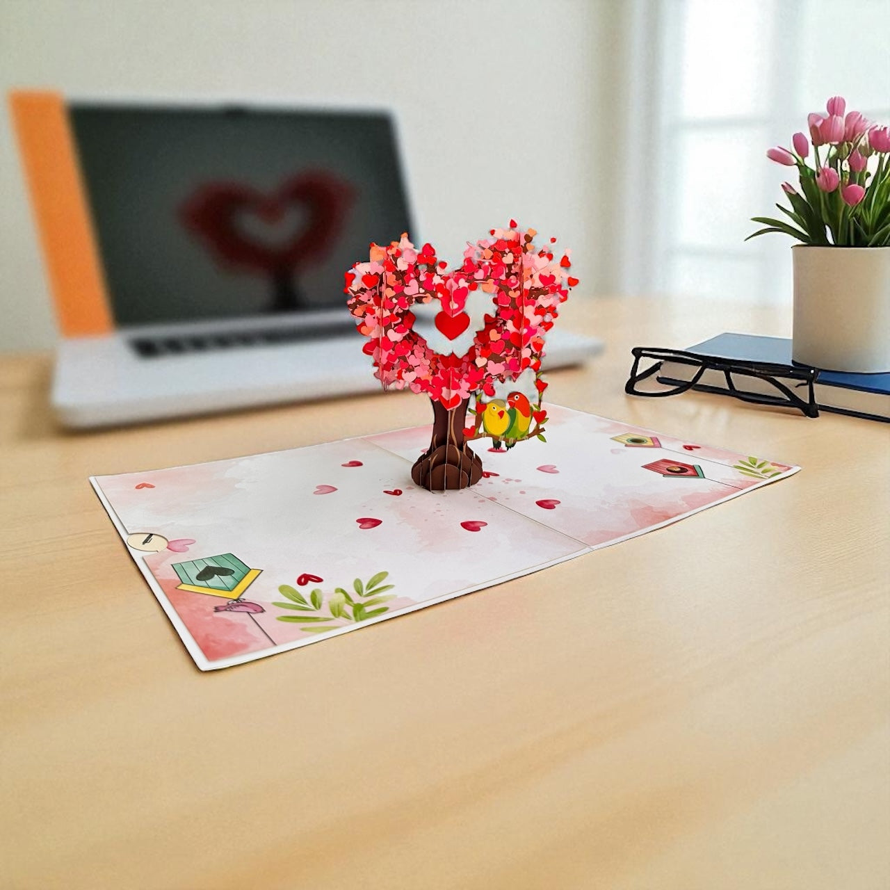love tree pop up cards