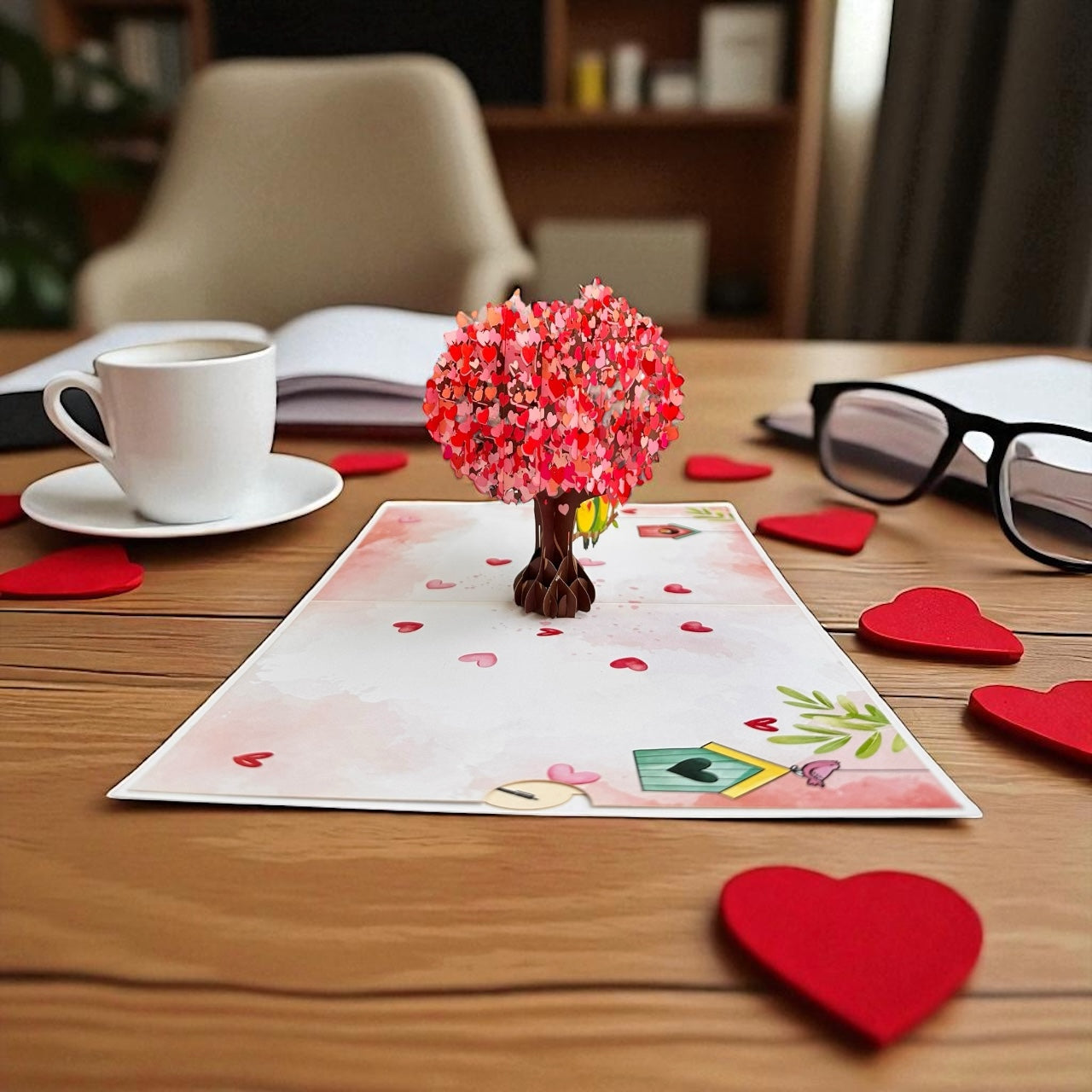 love tree pop up cards