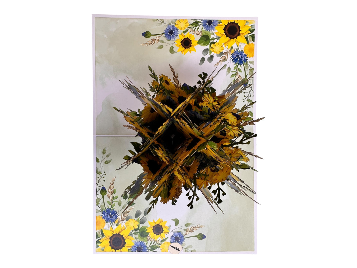 Sunflowers Basket Pop Up Cards