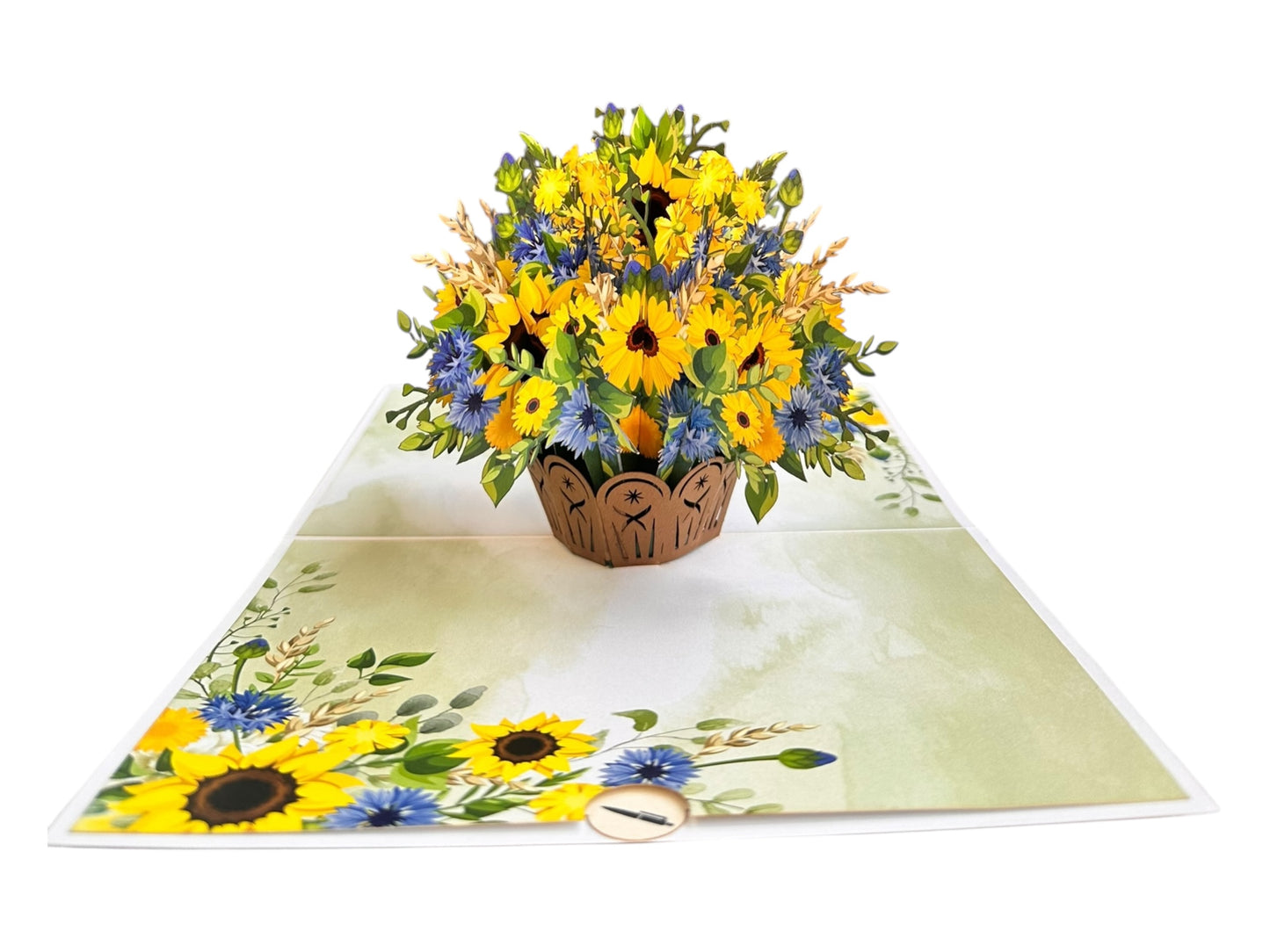Sunflowers Basket Pop Up Cards
