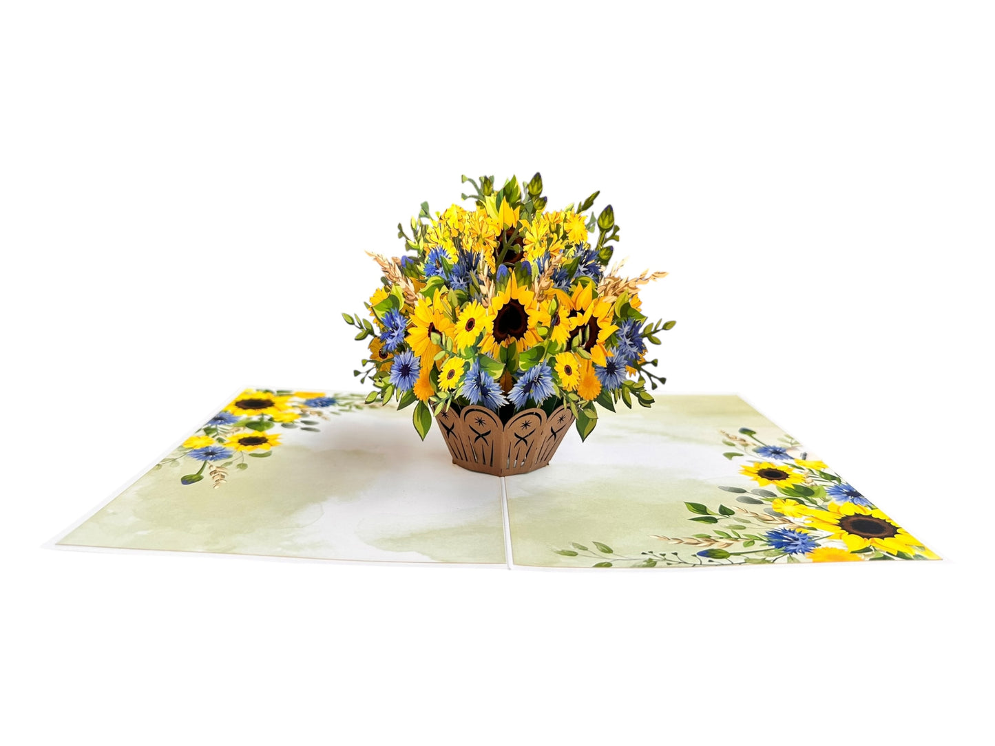 Sunflowers Basket Pop Up Cards