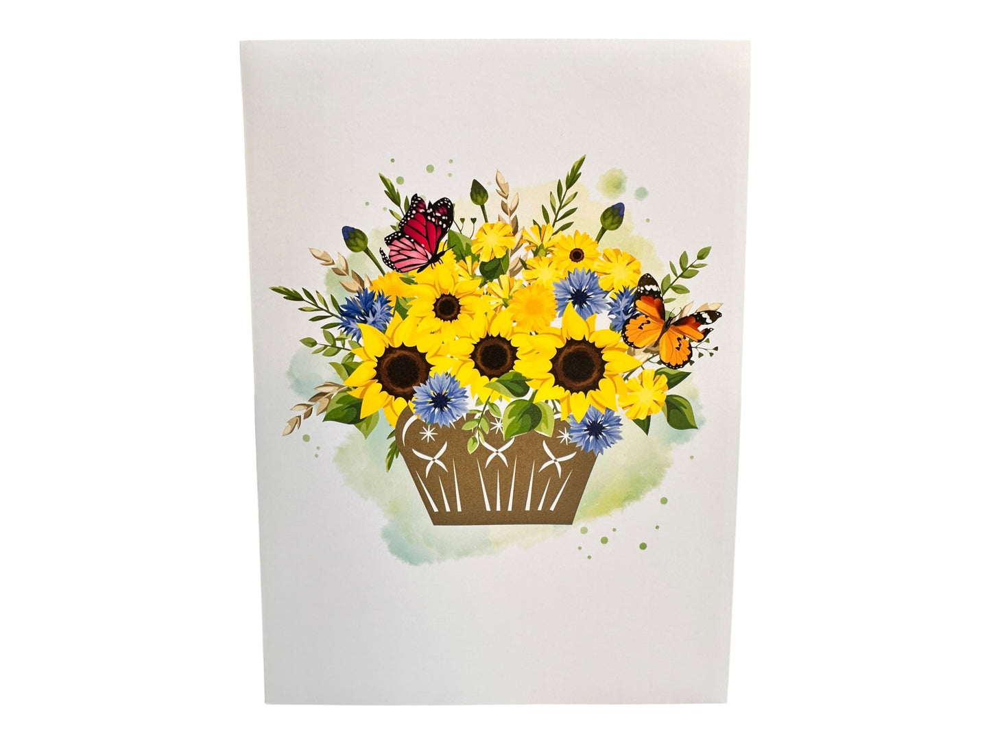 Sunflowers Basket Pop Up Cards