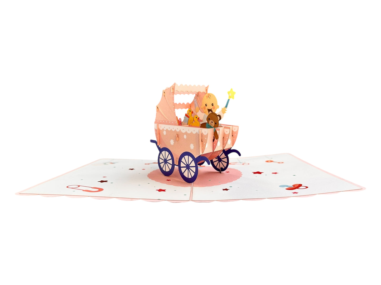 Baby Pram  Pop Up Cards