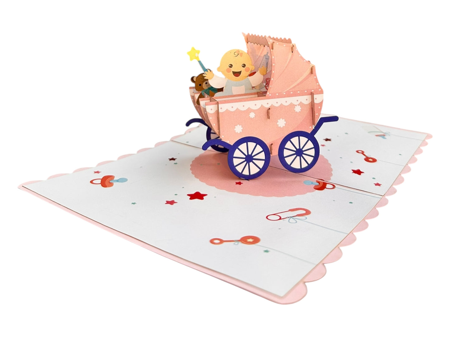 Baby Pram  Pop Up Cards