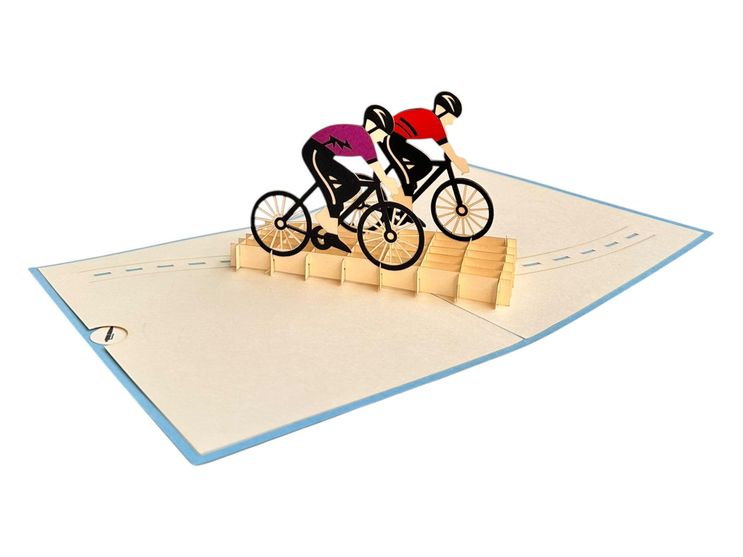 Bike racing pop up card