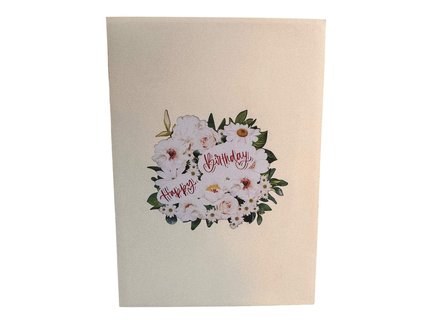 Happy birthday flower pop up card