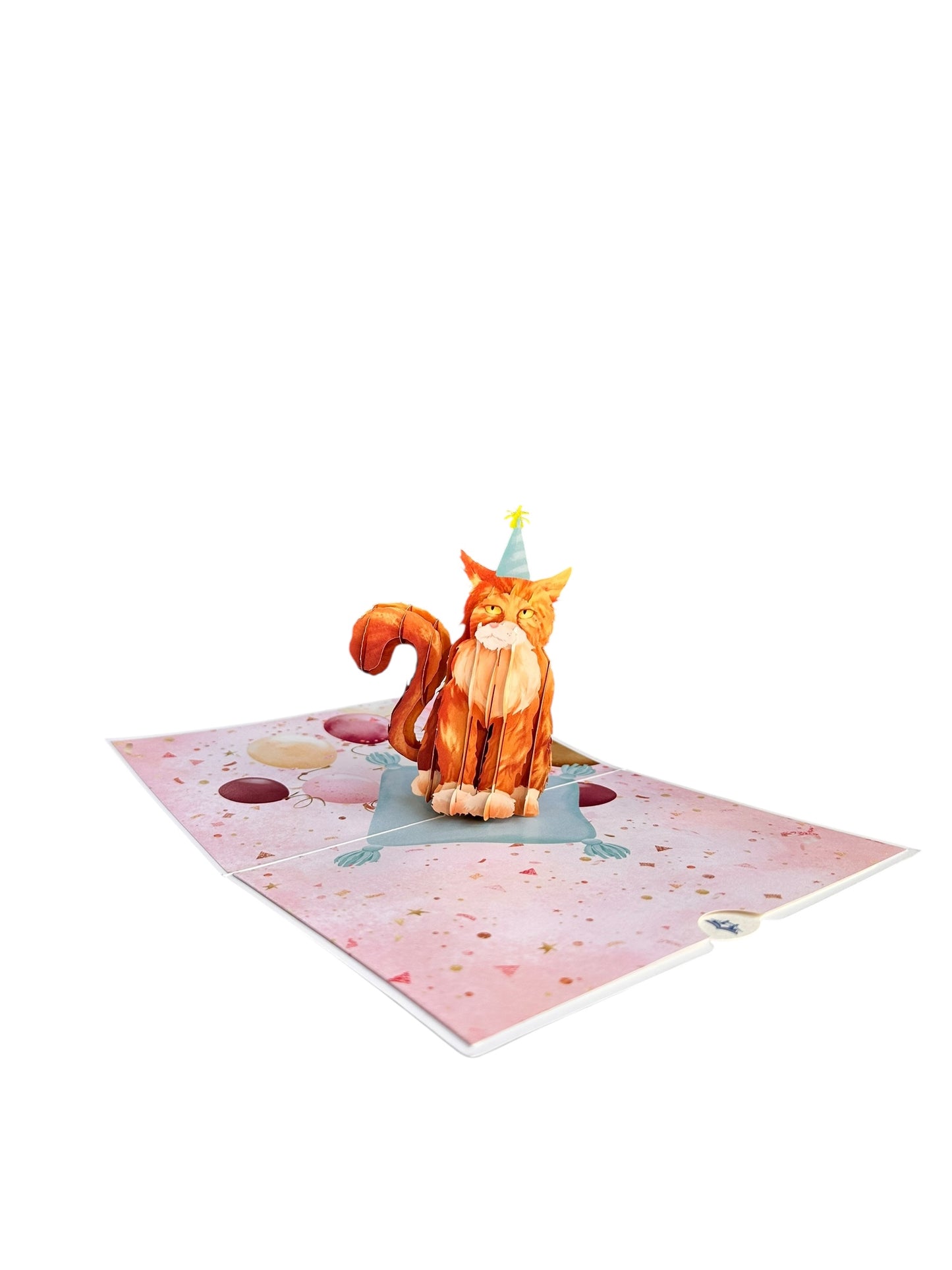 Happy birthday cat pop up card