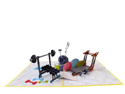 3D Gym  Pop Up Card