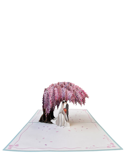 3D Wedding couples  Pop Up Card