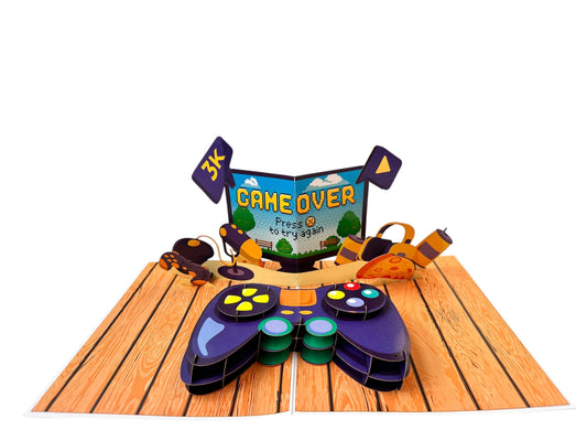 3D Game controller Pop Up Card